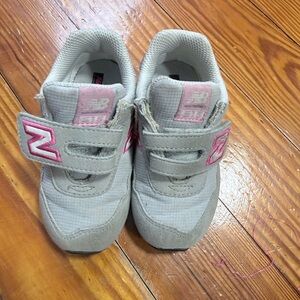 New Balance Kids' Sneakers in Gray and Pink